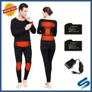 Heated Thermal Underwear Set Electric Pants Long Johns XXL Winter Sports